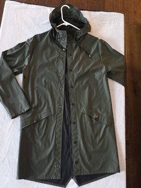 RAINS Long Jacket high quality rain coat jacket Xs